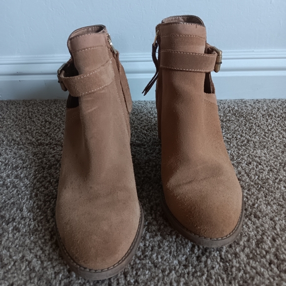 Sam Edelman Suede Leather Ankle Booties - Picture 9 of 14